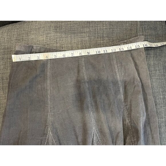 The Territory Ahead Dark Gray Corduroy Skirt Sz 10 - Picture 4 of 9
